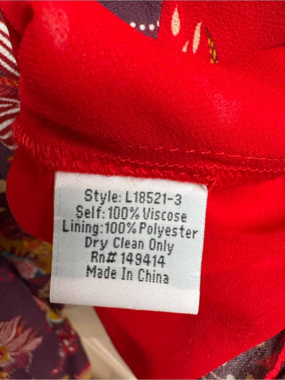 Johnny Was Tasha Red Multi Floral Peasant Blouse - Picture 8 of 8
